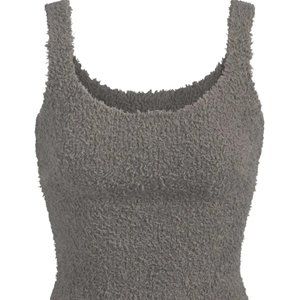 NWT SKIMS Cozy Knit Tank in Smoke Size L/XL